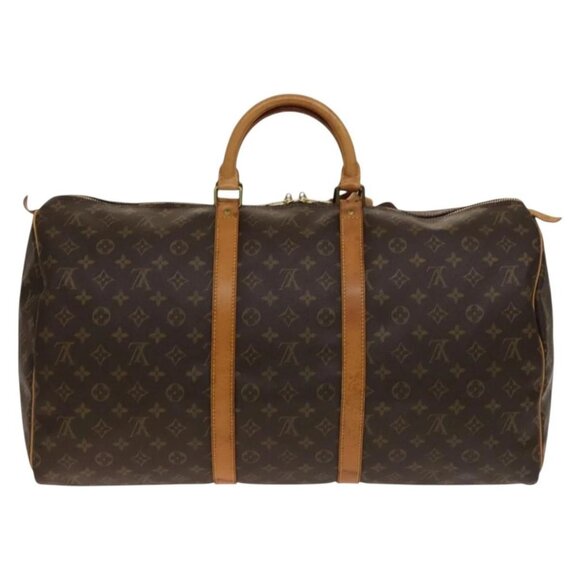 LOUIS VUITTON Monogram Keepall 55 Boston Bag M41424 LV Auth 142205 - Picture 3 of 16